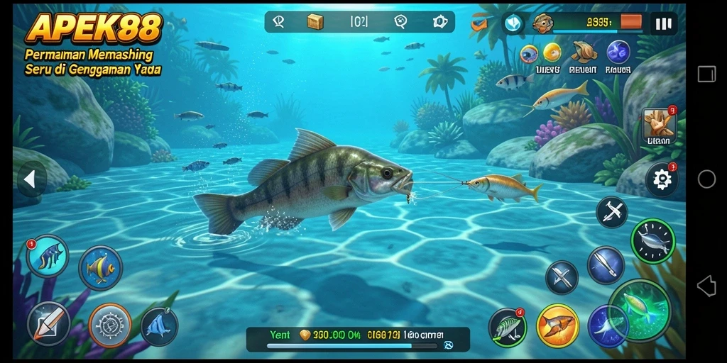 Gameplay menarik APEK88 dengan berbagai lokasi memancing.