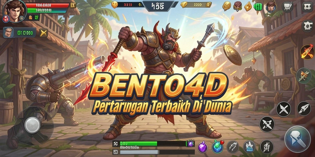 Tampilan gameplay yang seru dan mendebarkan di BENTO4D.