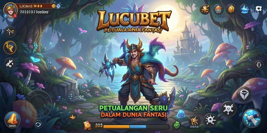 Tangkapan layar gameplay LUCUBET yang menunjukkan aksi petualangan seru.