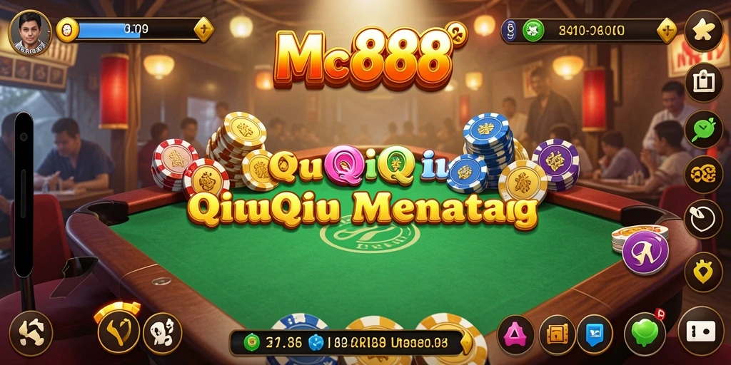 Tampilan seru dari gameplay QiuQiu di MC888.
