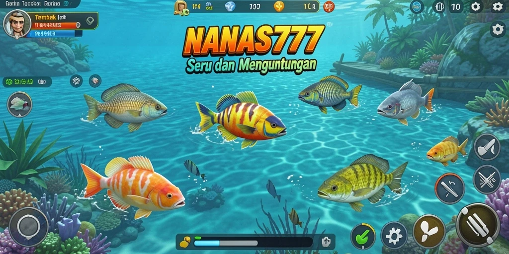 Tampilan menegangkan dalam game Tembak Ikan NANAS777.