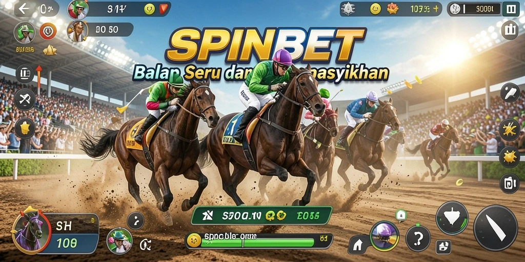 Tampilan gameplay yang menegangkan dan penuh aksi dalam SPINBET.